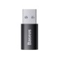 Μετατροπέας Baseus Ingenuity Series Mini OTG Adapter USB-A 3.1 Male σε Type-C Female Black (ZJJQ000101)