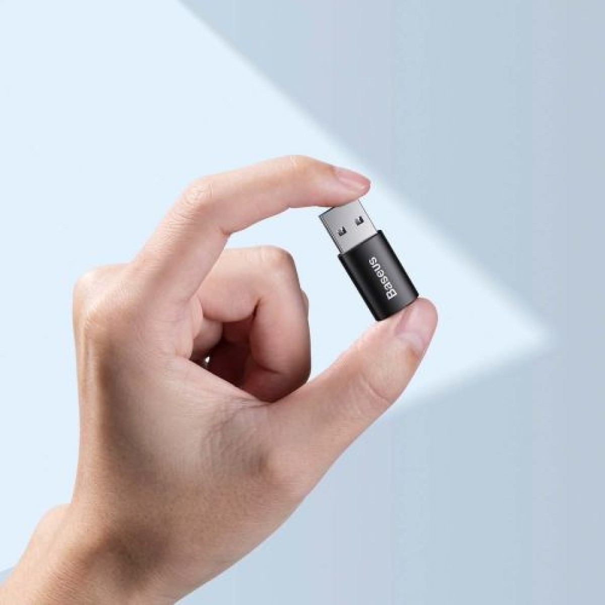 Μετατροπέας Baseus Ingenuity Series Mini OTG Adapter USB-A 3.1 Male σε Type-C Female Black (ZJJQ000101)