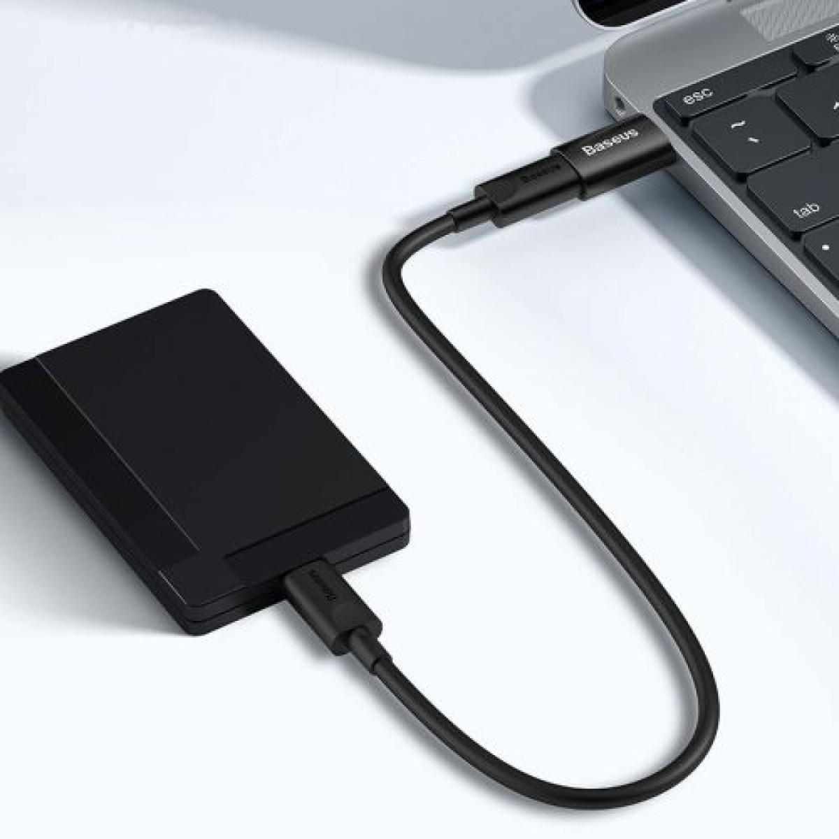Μετατροπέας Baseus Ingenuity Series Mini OTG Adapter USB-A 3.1 Male σε Type-C Female Black (ZJJQ000101)