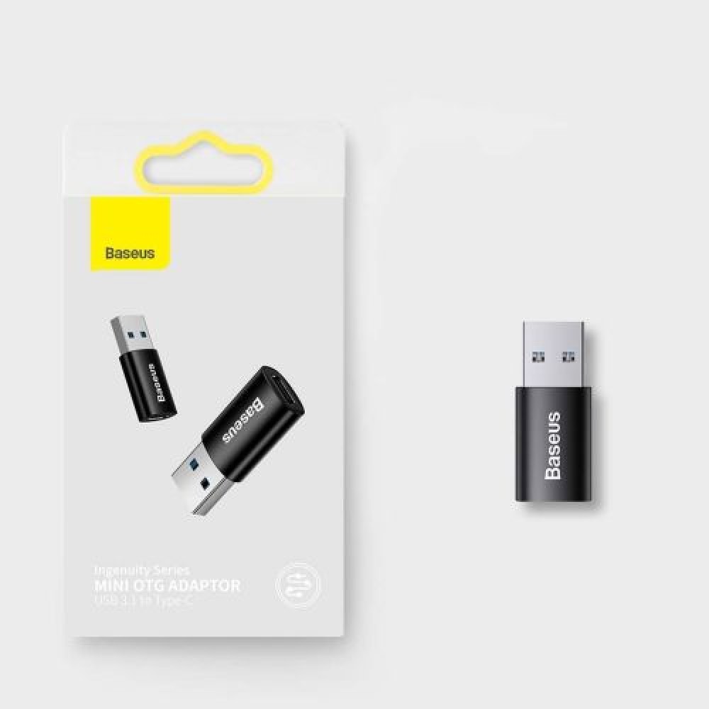 Μετατροπέας Baseus Ingenuity Series Mini OTG Adapter USB-A 3.1 Male to Type-C Female Blue (ZJJQ000103)