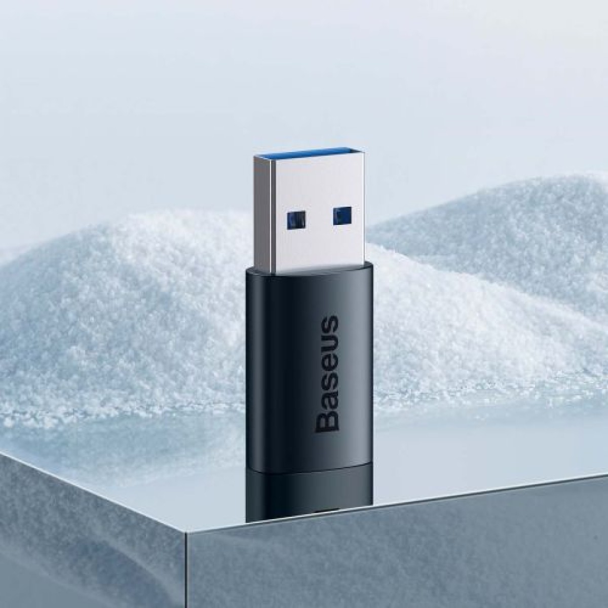 Μετατροπέας Baseus Ingenuity Series Mini OTG Adapter USB-A 3.1 Male to Type-C Female Blue (ZJJQ000103)