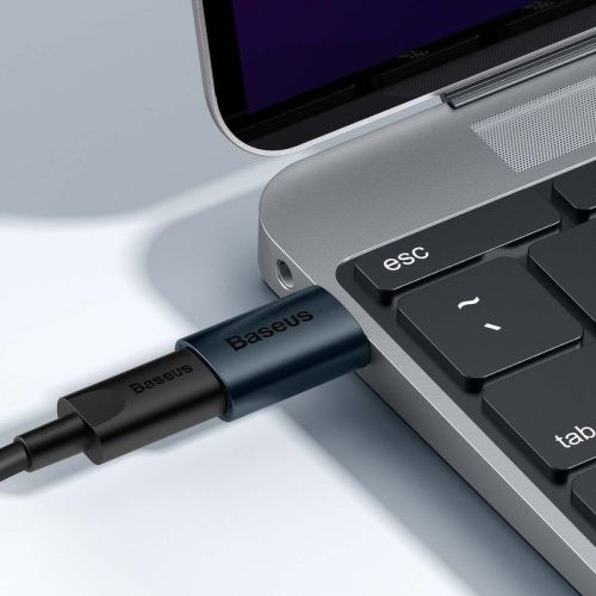 Μετατροπέας Baseus Ingenuity Series Mini OTG Adapter USB-A 3.1 Male to Type-C Female Blue (ZJJQ000103)
