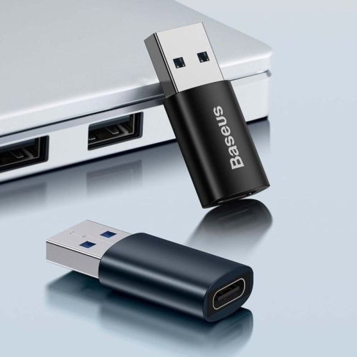 Μετατροπέας Baseus Ingenuity Series Mini OTG Adapter USB-A 3.1 Male to Type-C Female Blue (ZJJQ000103)