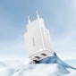 Φορτιστής ταξιδίου Baseus Συμπαγής φορτιστής τοίχου U+U, 10,5 W EU White (CCXJ010202)