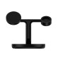 Baseus Wireless Charger Swan stand 3-in-1 Μαγνητικός φορτιστής με καλώδιο TypeC 15W, 1m Μαύρο (WXTE000101)