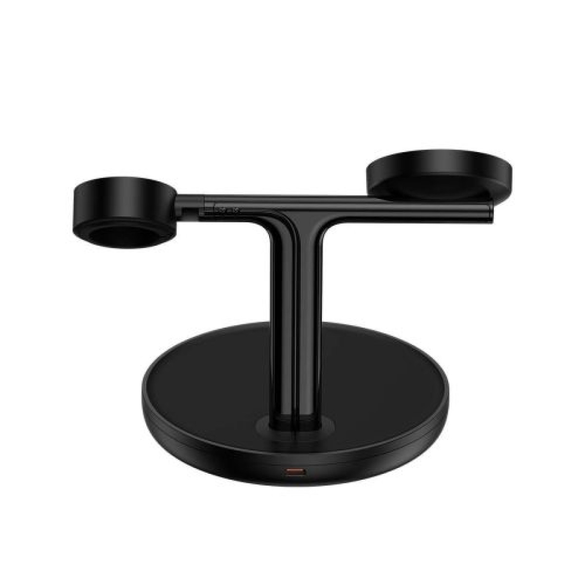 Baseus Wireless Charger Swan stand 3-in-1 Μαγνητικός φορτιστής με καλώδιο TypeC 15W, 1m Μαύρο (WXTE000101)