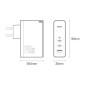Baseus Travel Charger GaN5 Pro Γρήγορος φορτιστής τοίχου, C+C+U, 140W White EU (CCGP100202)