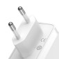Baseus Travel Charger GaN5 Pro Γρήγορος φορτιστής τοίχου, C+C+U, 140W White EU (CCGP100202)