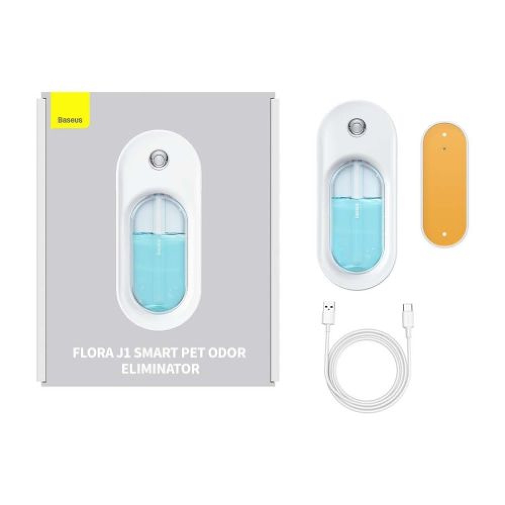 Baseus Home for Pet Flora J1 Animal Odor Neutralizer, χρόνος λειτουργίας μπαταρίας 30 ημερών, 1500 mAh Λευκό (ACFJ000002)