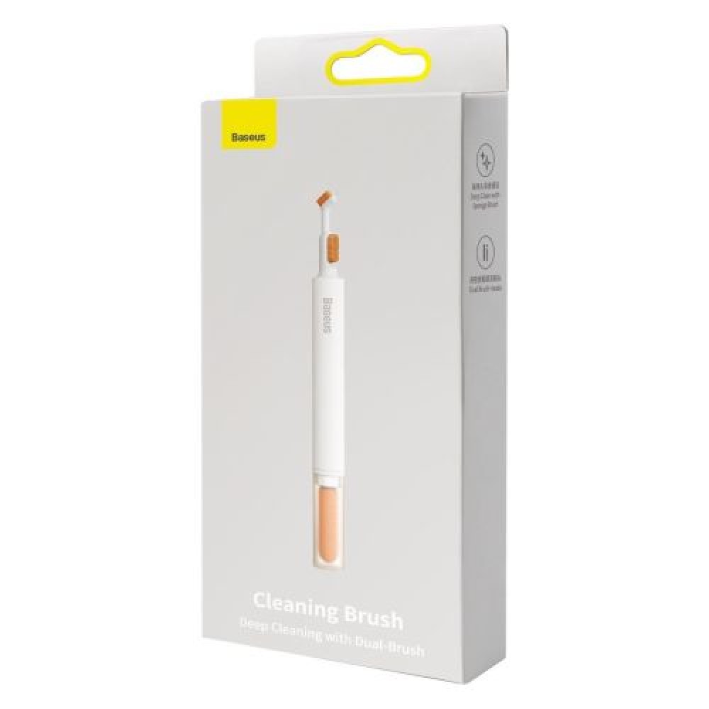 Baseus Tool Headphone Cleaning Brush 3-in-1 Different Tips, λευκό (NGBS000002)