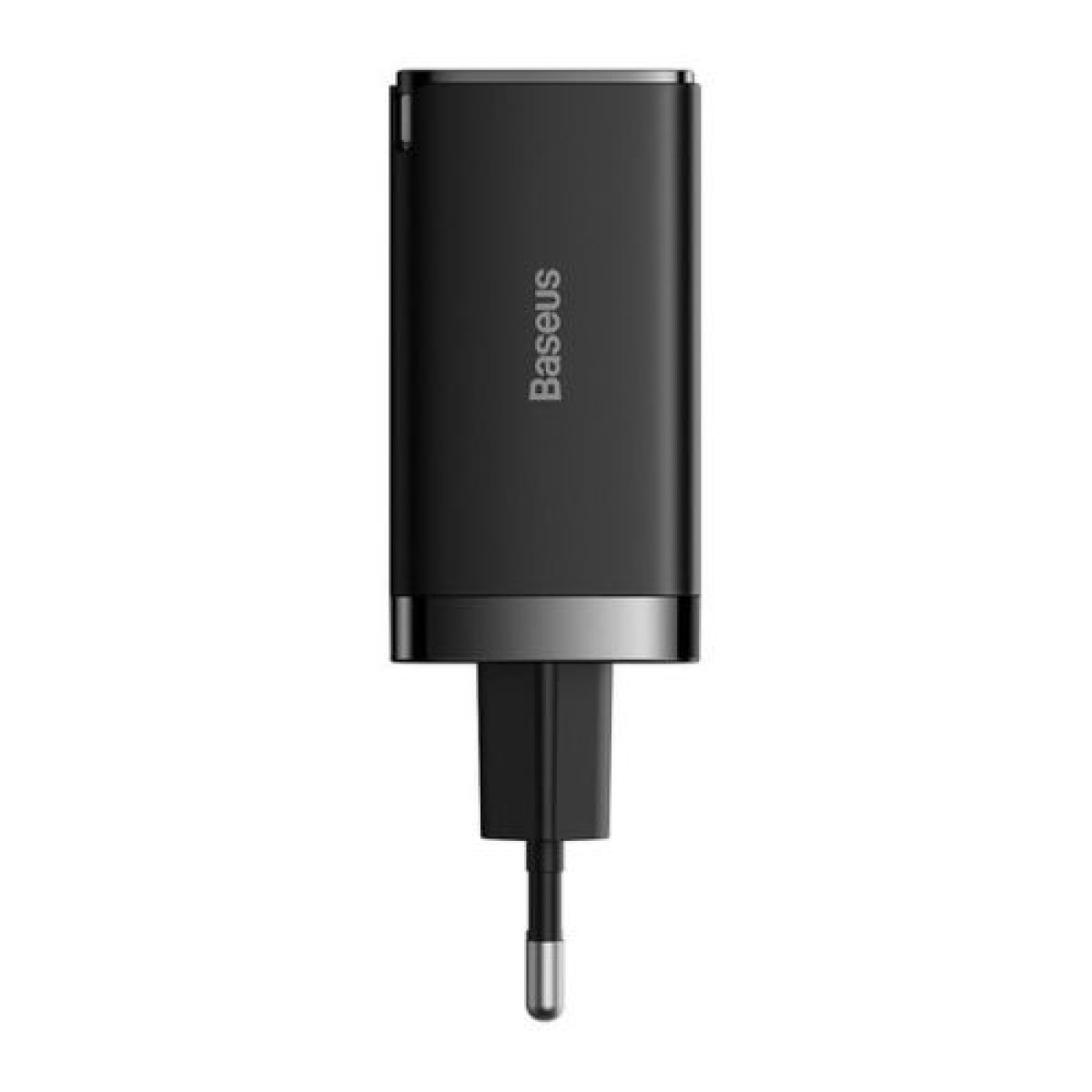 Baseus Travel Charger GaN5 Pro Γρήγορος φορτιστής τοίχου, C+C+U, QC, AFC, PD 65W με Type-C έως Type-C (100W) 1m, Black EU (CCGP120201)
