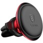 Baseus Car Mount Μαγνητική θήκη τηλεφώνου εξαερισμού αυτοκινήτου, κόκκινο/μαύρο (SUGX020009)
