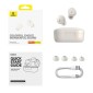 Ακουστικά Baseus Ακουστικά Bluetooth Bowie E18 TWS, BT 5.3, ENC, IPX4, White EU (A00023800223-00)