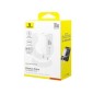 Baseus Travel Charger Palm Series Type-C, PD 3.0, QC 3.0, 30W, White EU (P10111605213-00)