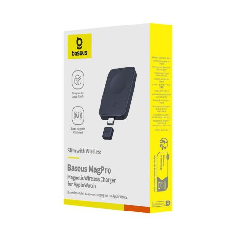 Baseus Wireless Inductive Charger MagPro Series for Apple Watch, 2,5W, Black EU (P10264106123-00)