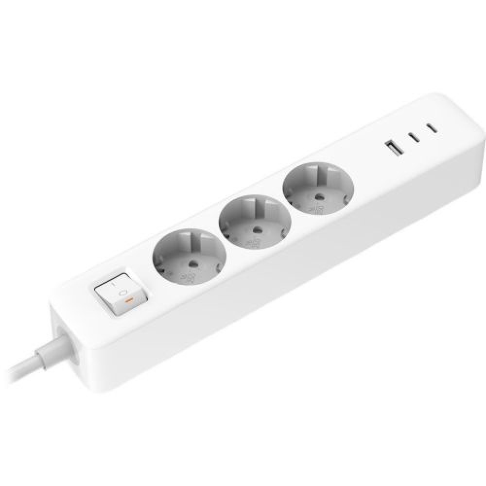 Xiaomi Power Strip 2C1A (3 έξοδοι, 2 USB, 1 Type-C) 1,4 m, Λευκό EU BHR07UKEU