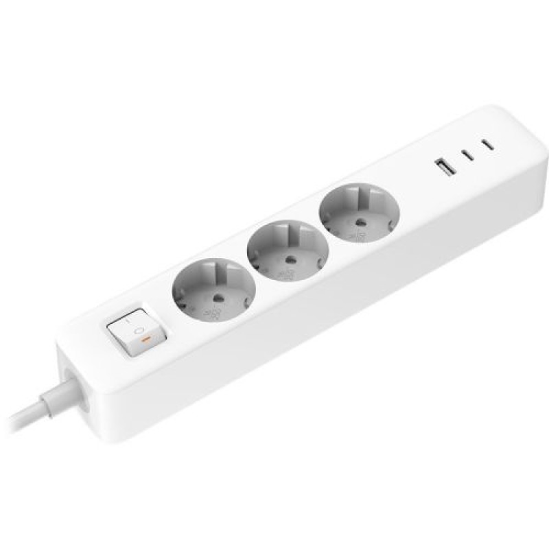 Xiaomi Power Strip 2C1A (3 έξοδοι, 2 USB, 1 Type-C) 1,4 m, Λευκό EU BHR07UKEU