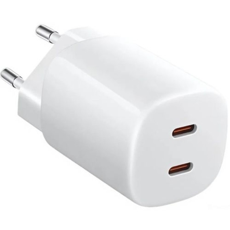 Xiaomi Mi Travel Charger Nano Turbo GaN Fast Charger 2C (C+C) 45W Λευκό EU BHR087OEU
