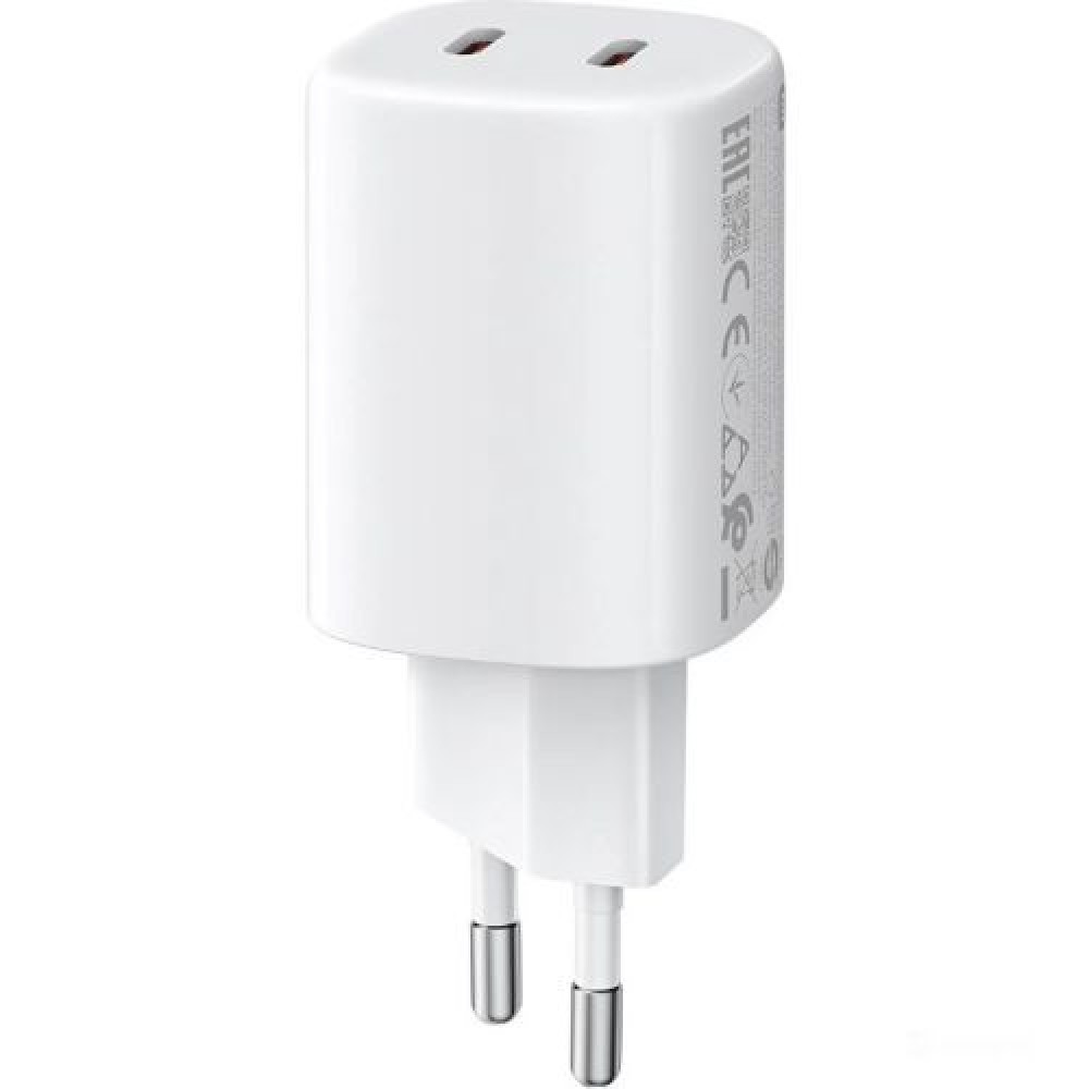 Xiaomi Mi Travel Charger Nano Turbo GaN Fast Charger 2C (C+C) 45W Λευκό EU BHR087OEU
