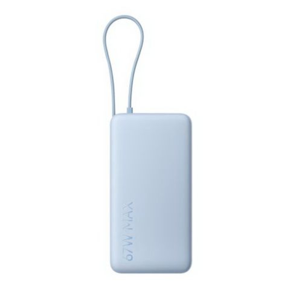 Xiaomi Power Bank 20000 mAh 67W με ενσωματωμένο καλώδιο Type-C Μπλε EU BHR08O8GL