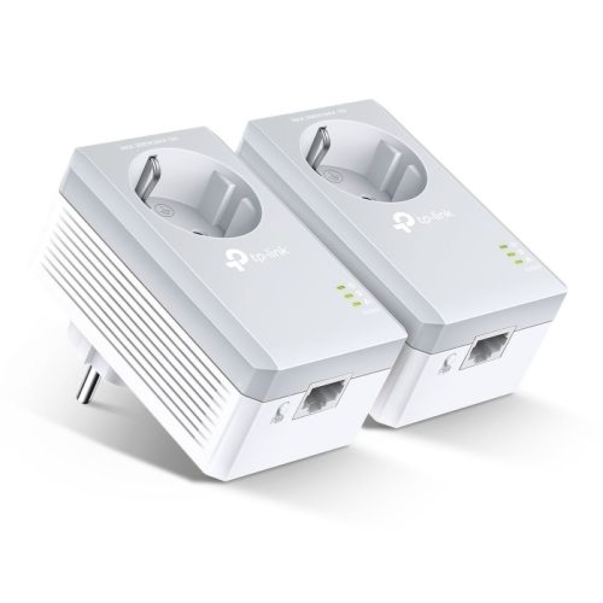 TP-Link Range Extender PA4010P AV600 Wireless Passthrough Powerline Starter Kit (2 pack Adapter), 600Mbps, LAN/WAN, White EU