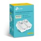 TP-Link Range Extender PA4010P AV600 Wireless Passthrough Powerline Starter Kit (2 pack Adapter), 600Mbps, LAN/WAN, White EU
