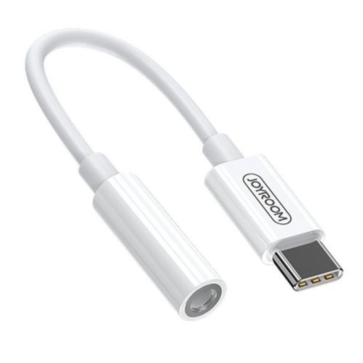Joyroom Converter Type-C σε Mini Jack 3,5mm Καλώδιο για Smartphones, Λευκό (SH-C1)