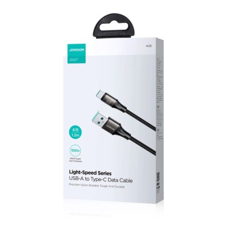 Καλώδιο USB σειράς Light-Speed ​​Joyroom - Type-C, 100W, 1,2m, Μαύρο (S-A25)