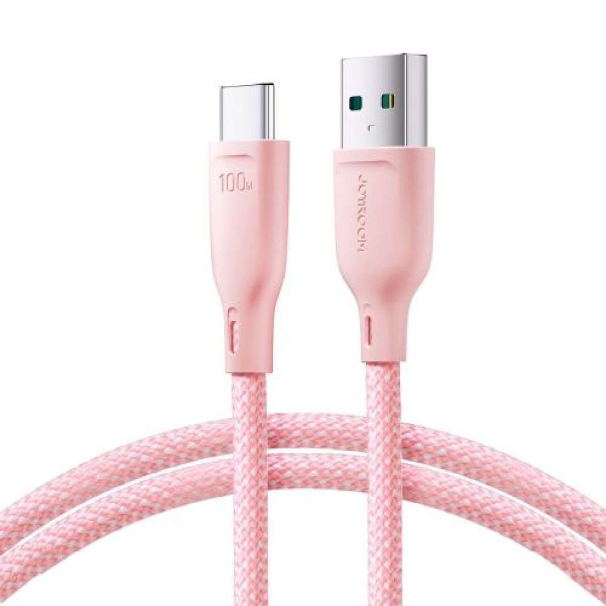 Joyroom USB - Καλώδιο γρήγορης φόρτισης και δεδομένων σειράς πολλαπλών χρωμάτων Type-C, 100W, 1m, Ροζ (S-A34)