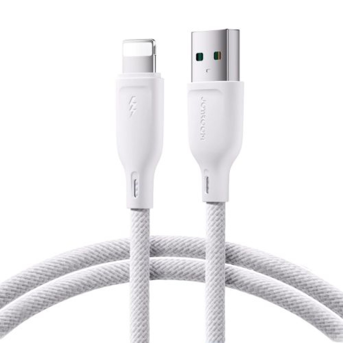 Joyroom USB - Καλώδιο Lightning Multi-Color Series A14, 480mb/s, 3A, 1,2m, Λευκό (SA34-AL3)