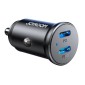 Joyroom Car Charger Mini, C+C, 30W, Μαύρο (JR-CCN06)