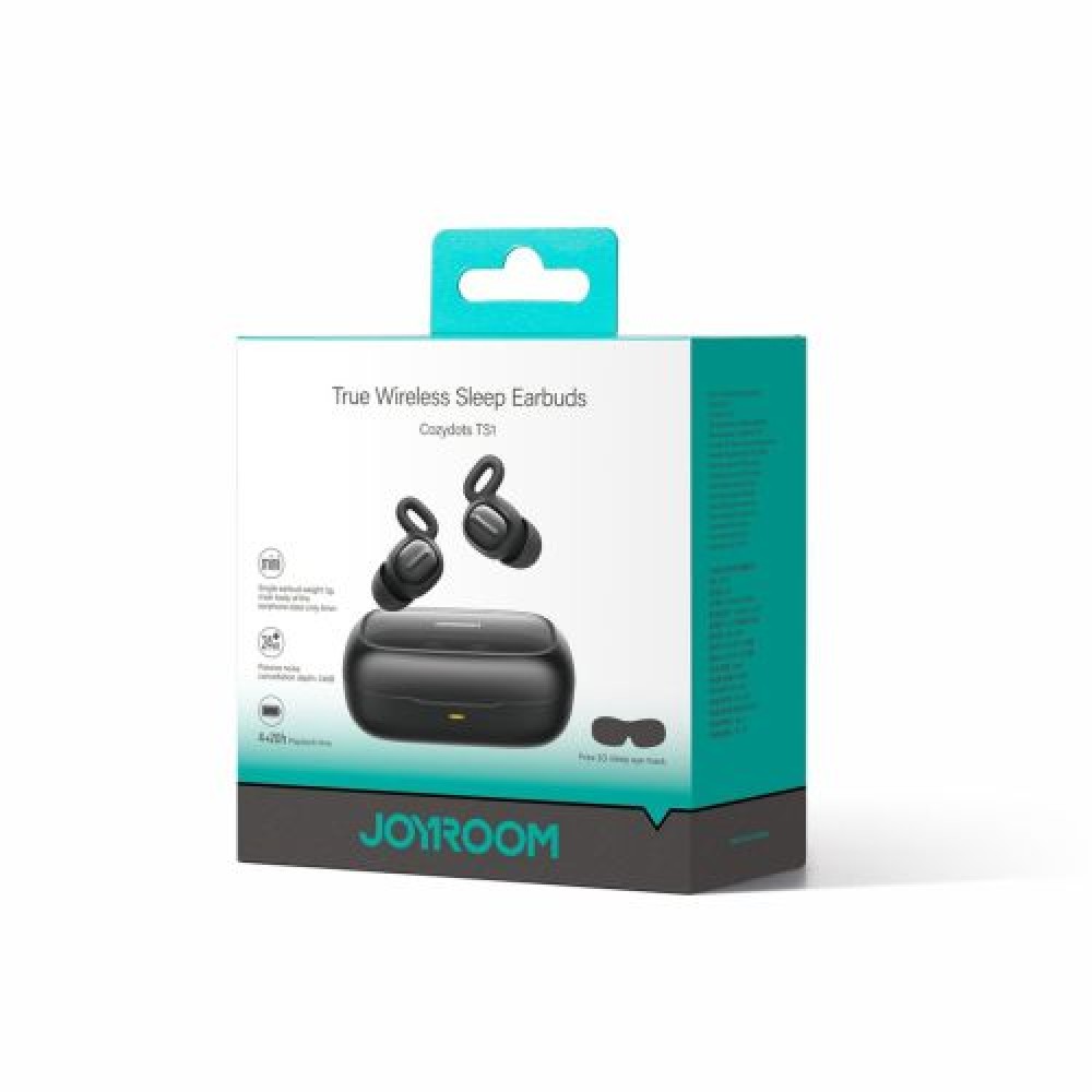 Ακουστικά Joyroom Cozydots Series Bluetooth True Wireless BT 5.3, TWS, ANC, για ύπνο, Μαύρο (JR-TS1)