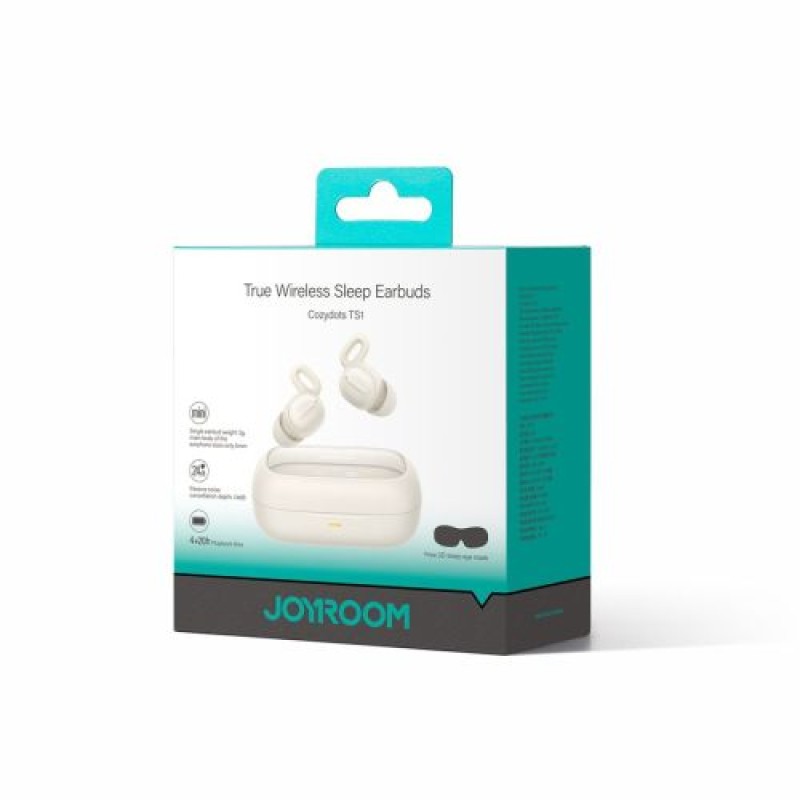 Ακουστικά Joyroom Cozydots Series Bluetooth True Wireless BT 5.3, TWS, ANC, για ύπνο, Λευκό (JR-TS1)