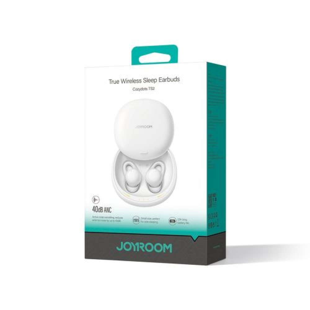 Ακουστικά Joyroom Cozydots Series Bluetooth True Wireless BT 5.3, TWS, ANC, για ύπνο, Λευκό (JR-TS2)