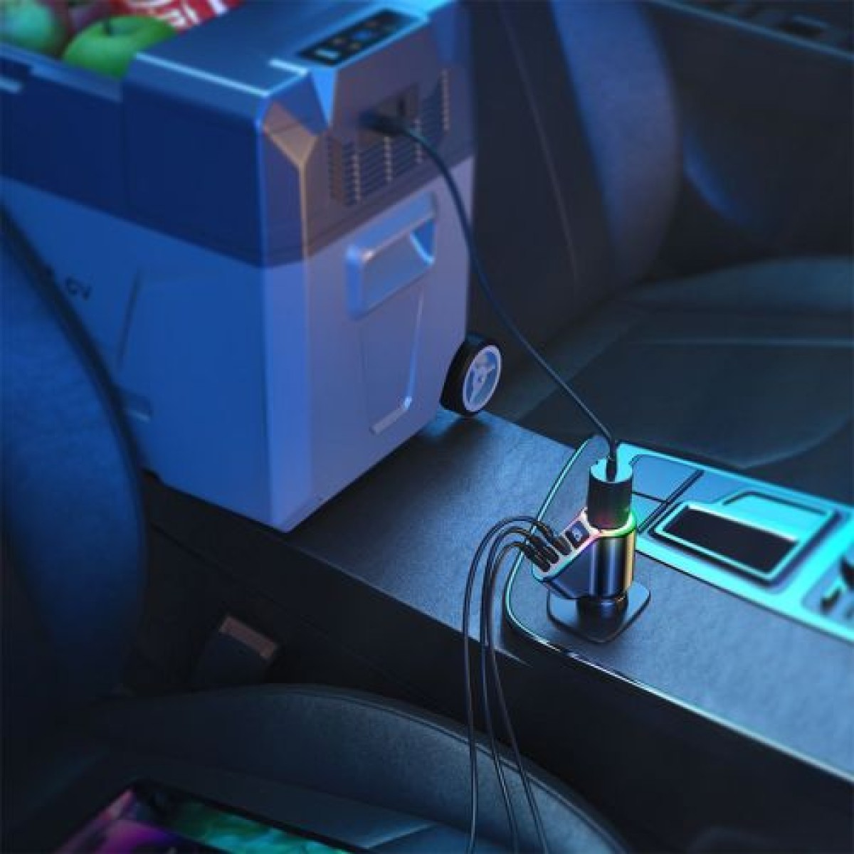 Φορτιστής αυτοκινήτου Joyroom 4 σε 1, Πομπός Bluetooth Fm C+C+U+Cigarette, PD 150W, Μαύρο (JR-CL21)