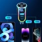 Φορτιστής αυτοκινήτου Joyroom 4 σε 1, Πομπός Bluetooth Fm C+C+U+Cigarette, PD 150W, Μαύρο (JR-CL21)