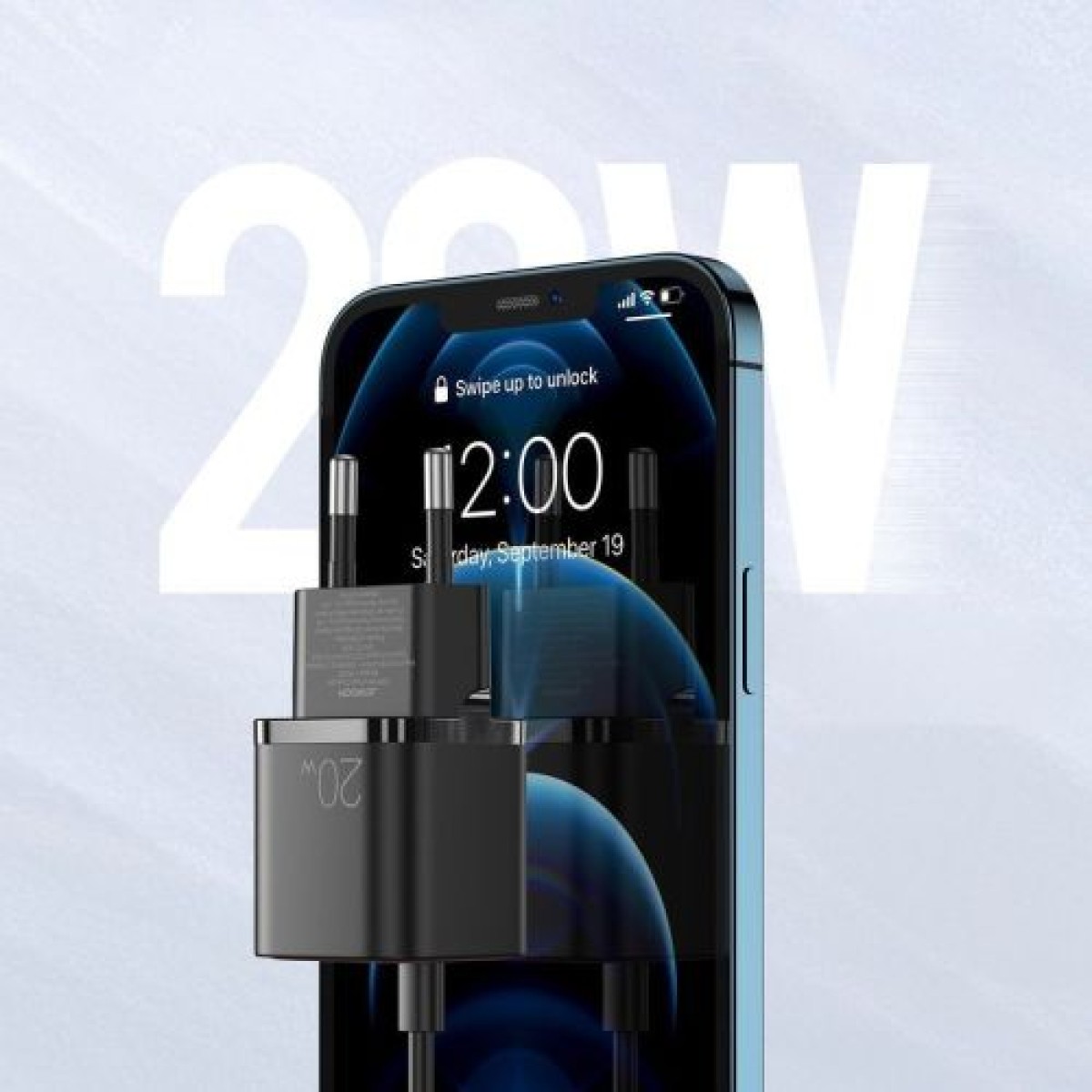 Joyroom Travel Charger Type-C, QC 3.0, PD 3.0, AFC, 20W, EU Black (L-P202)