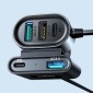 Φορτιστής αυτοκινήτου Joyroom 5-σε-1, C+C+U+U+U, QC 3.0, PD 3.0, FCP, AFC, 12V/24V, 72W, Μαύρο (JR-CL05)