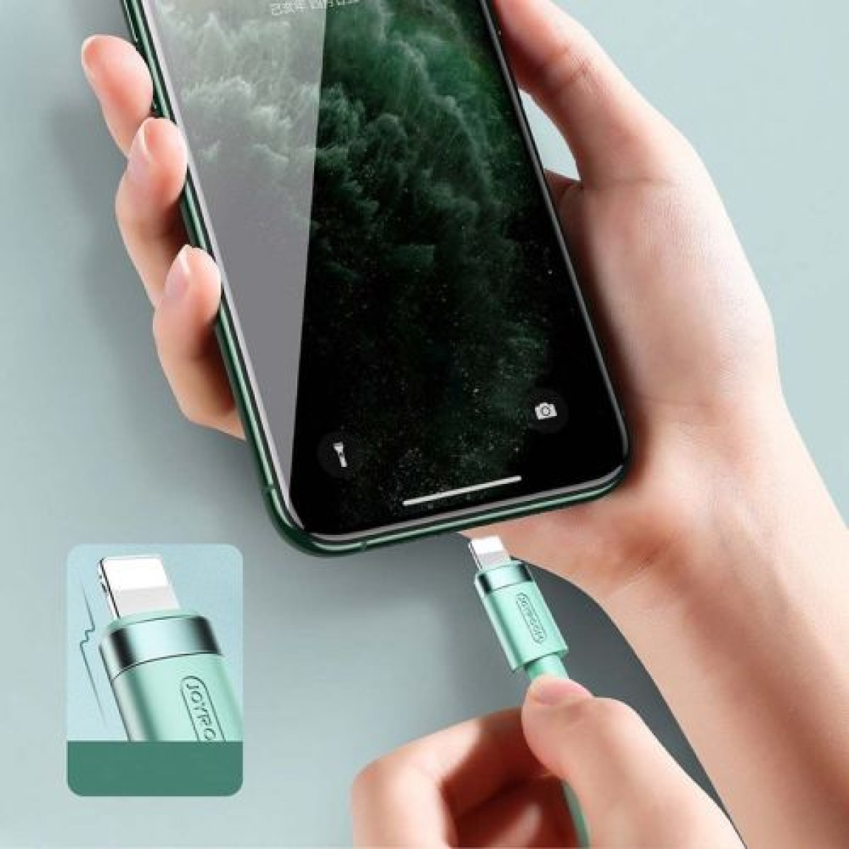 Joyroom Lightning - Καλώδιο USB 2.4A, 1.2m Μαύρο (S-1224N2)