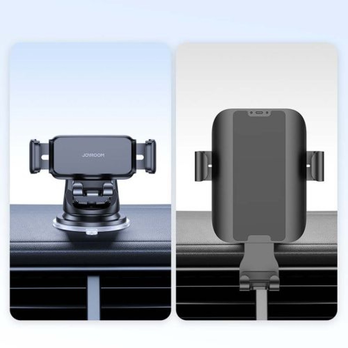 Joyroom Car Mount Clamp Holder 360 Rotation (Έκδοση ταμπλό) 4,7-6,7 ίντσες, Μαύρο (JR-ZS283)