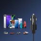 Φορτιστής αυτοκινήτου Joyroom U+U, 24W, Φως LED, Μαύρο (JR-CL10)