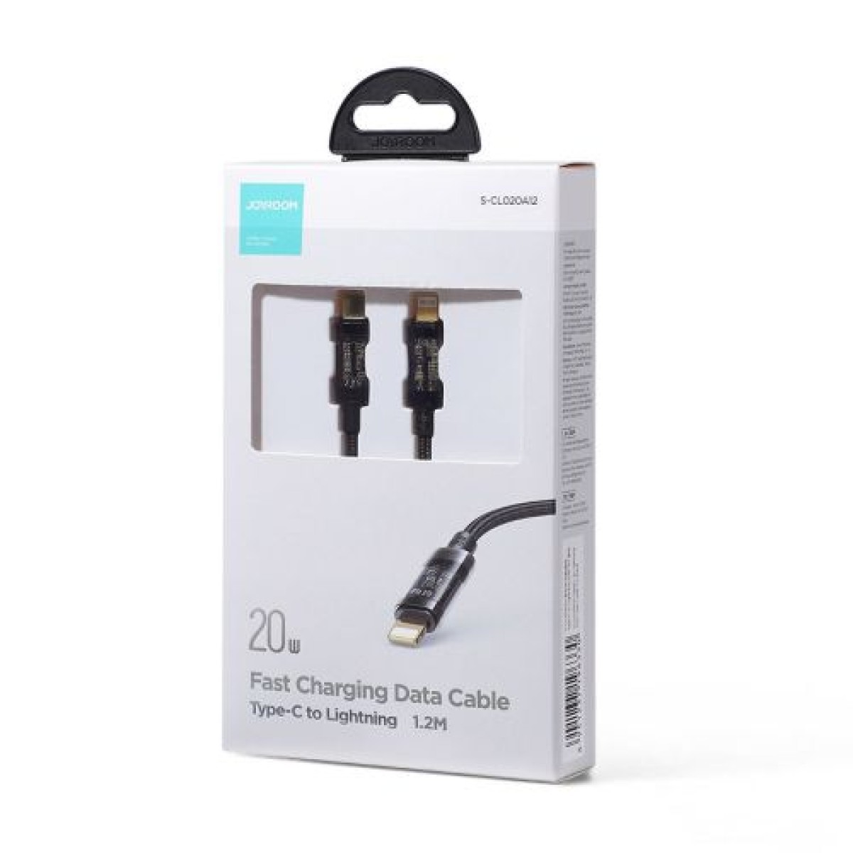 Joyroom Type-C - Καλώδιο γρήγορης φόρτισης σειράς Lightning A10 PD 20W, 1,2 m, μαύρο (S-CL020A12)