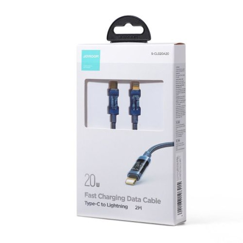 Joyroom Type-C - Καλώδιο γρήγορης φόρτισης σειράς Lightning A10 PD 20W, 2m, Μπλε (S-CL020A20)