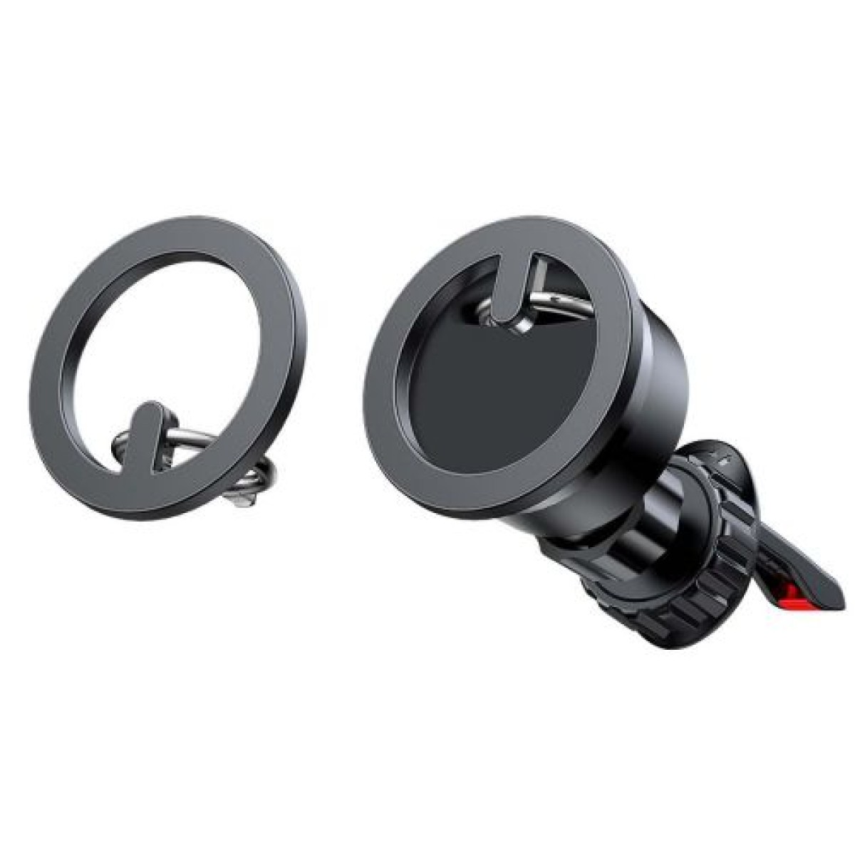 Joyroom Car Mount Magnetict Kit για έξοδο αέρα (Στήριγμα αυτοκινήτου, Μαγνητικός δακτύλιος, Μαγνητικό Καπάκι) Μαύρο (JR-ZS294)