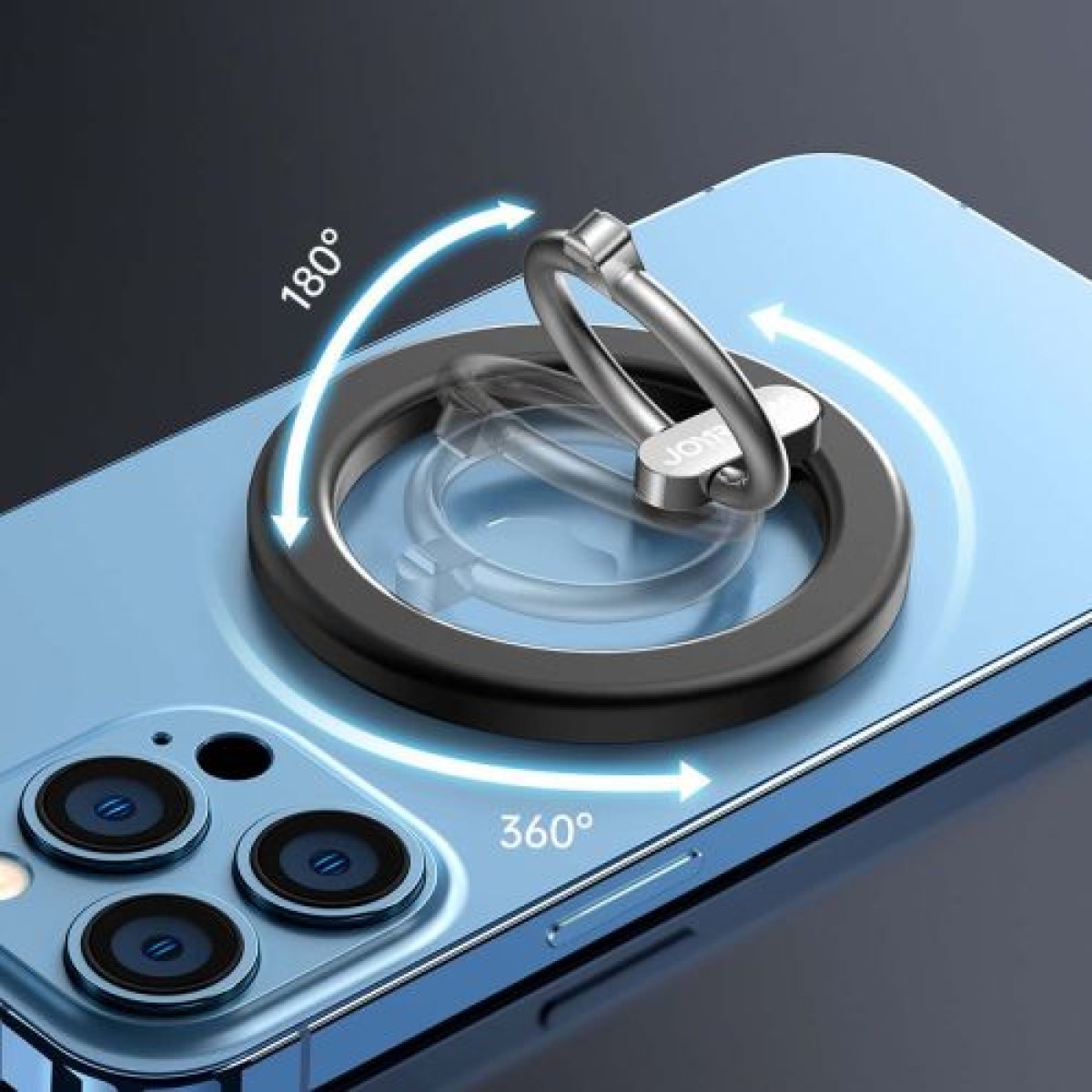 Joyroom Car Mount Magnetict Kit για έξοδο αέρα (Στήριγμα αυτοκινήτου, Μαγνητικός δακτύλιος, Μαγνητικό Καπάκι) Μαύρο (JR-ZS294)