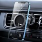 Joyroom Car Mount Magnetict Kit για έξοδο αέρα (Στήριγμα αυτοκινήτου, Μαγνητικός δακτύλιος, Μαγνητικό Καπάκι) Μαύρο (JR-ZS294)