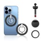 Joyroom Car Mount Magnetict Kit για έξοδο αέρα (Στήριγμα αυτοκινήτου, Μαγνητικός δακτύλιος, Μαγνητικό Καπάκι) Μαύρο (JR-ZS294)