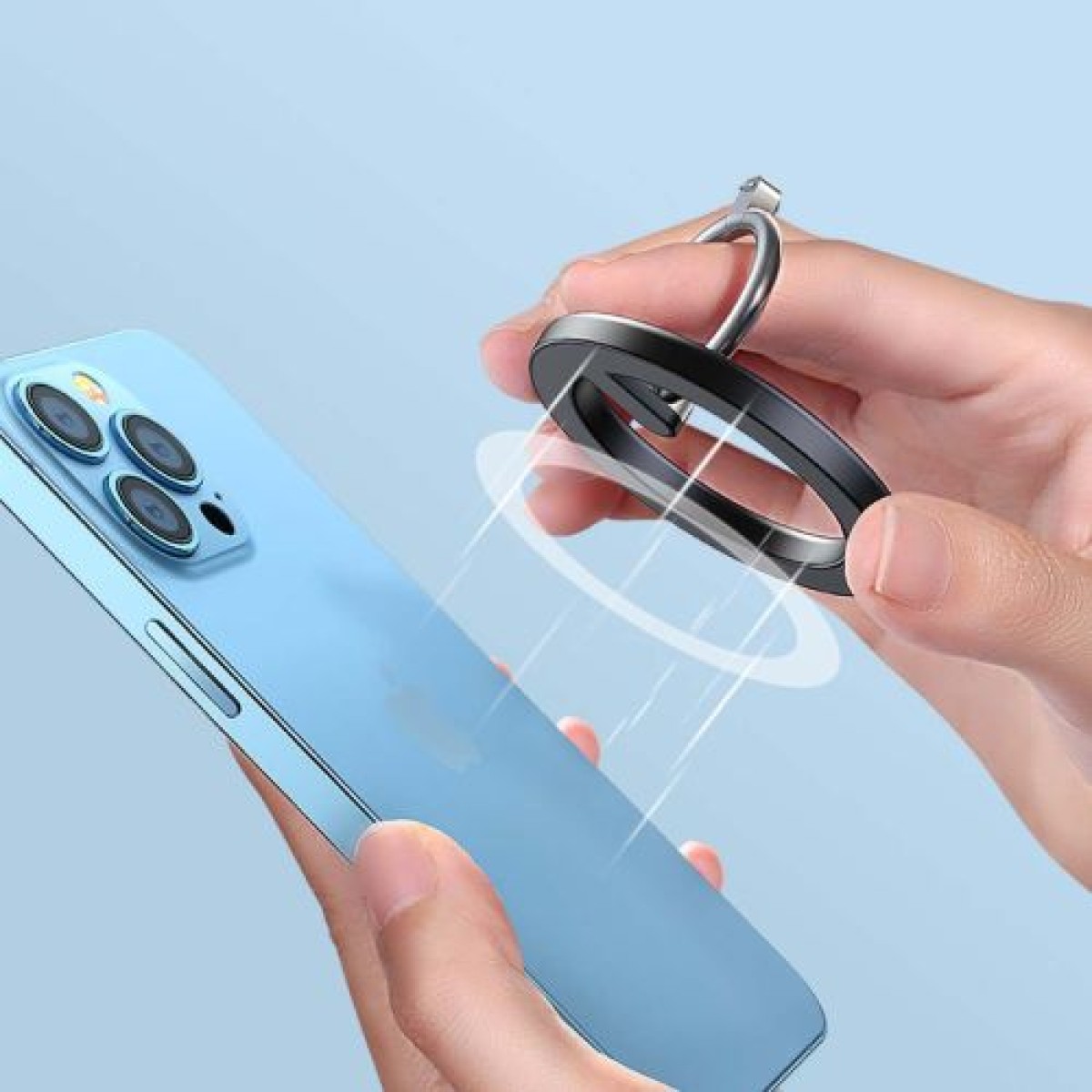 Joyroom Car Mount Magnetict Kit για έξοδο αέρα (Στήριγμα αυτοκινήτου, Μαγνητικός δακτύλιος, Μαγνητικό Καπάκι) Μαύρο (JR-ZS294)
