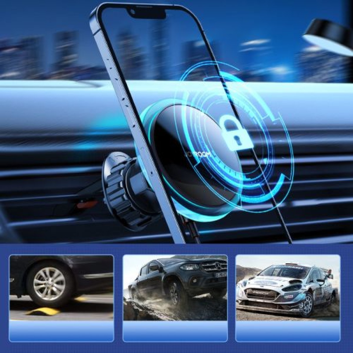 Joyroom Car Mount Wireless Charger MagSafe (Έκδοση Air Outlet) 15W, Μαύρο (JR-ZS291)