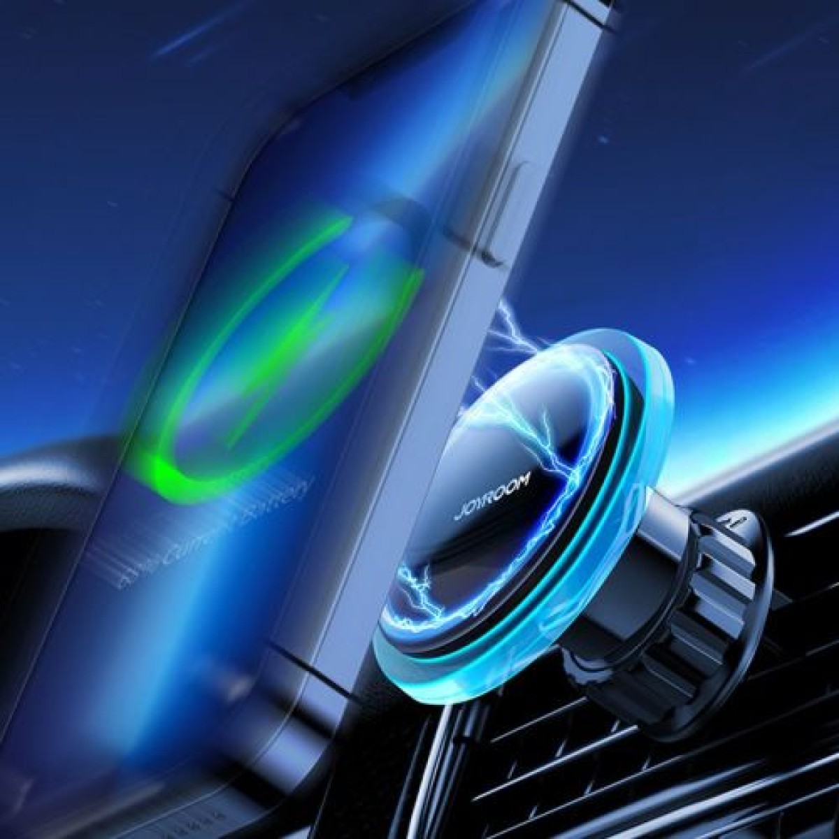 Joyroom Car Mount Wireless Charger MagSafe (Έκδοση Air Outlet) 15W, Μαύρο (JR-ZS291)